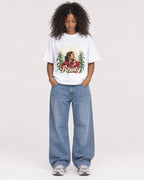 Mockup Boxy Heavyweight Tee White female full-body 05