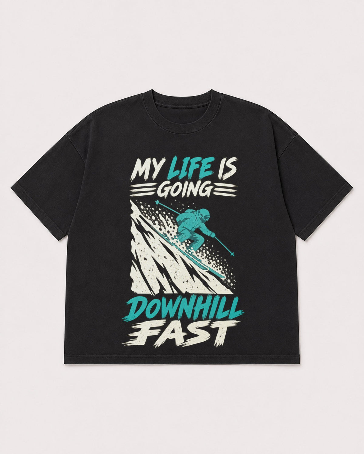 Mockup Boxy Heavyweight Tee Black product