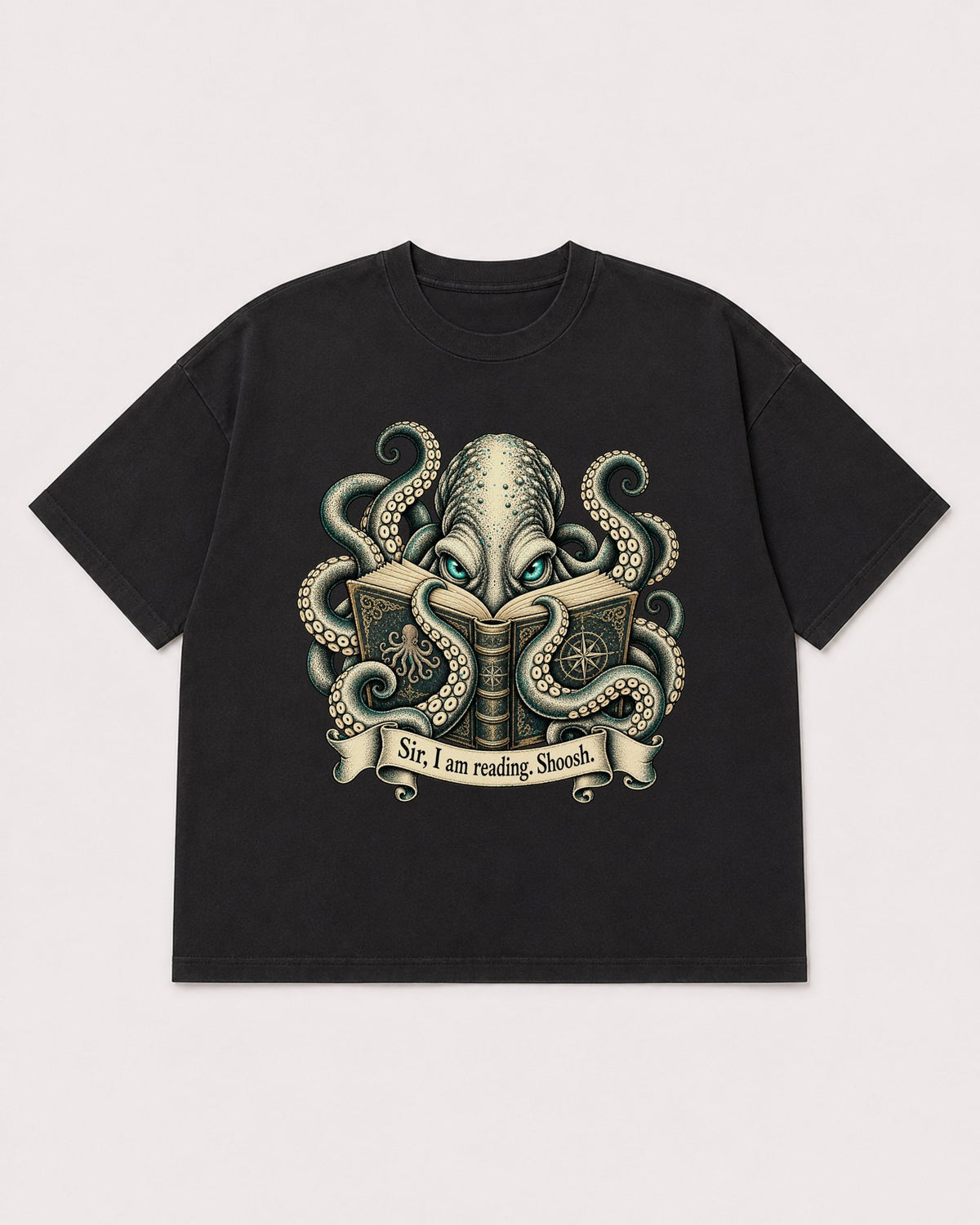 Mockup Boxy Heavyweight Tee Black product