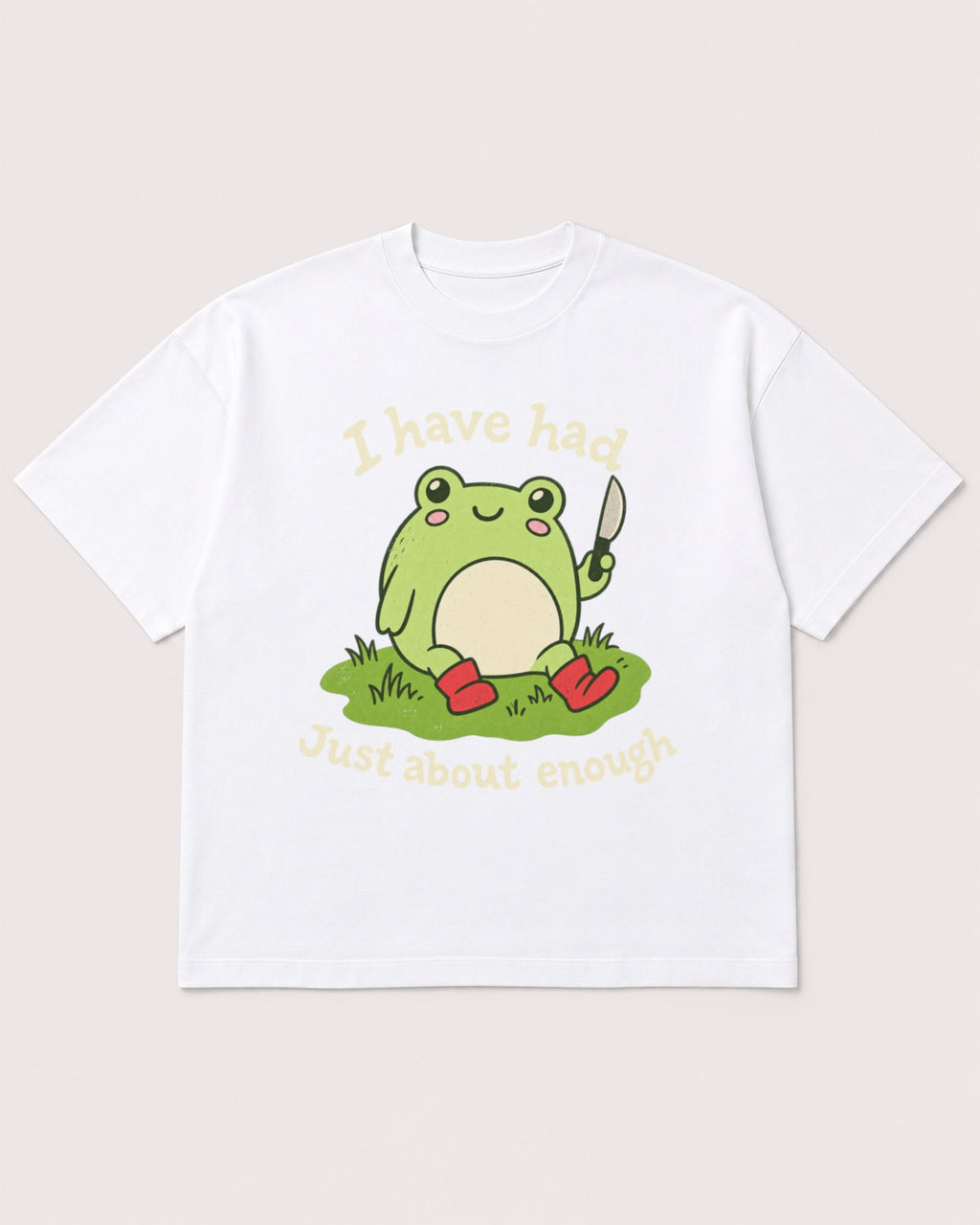 Mockup Boxy Heavyweight Tee White product
