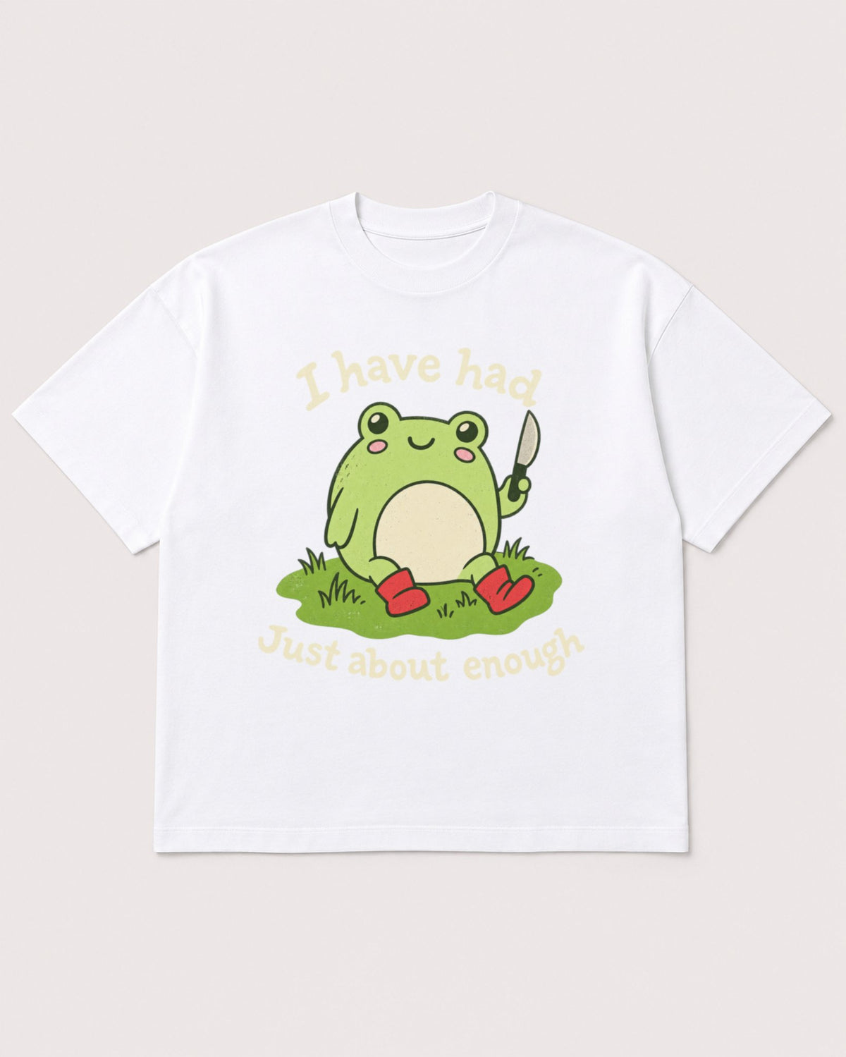 Mockup Boxy Heavyweight Tee White product