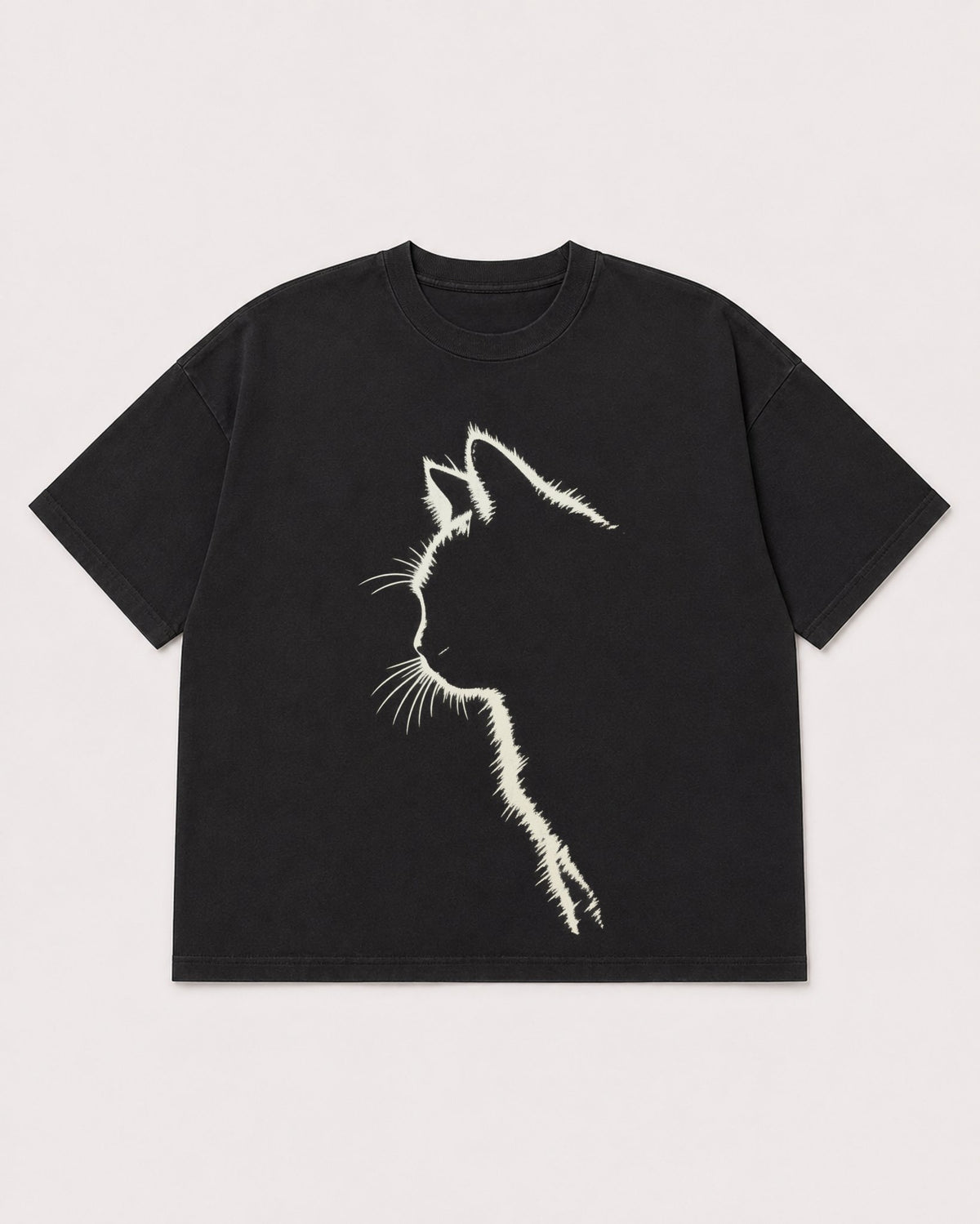 Mockup Boxy Heavyweight Tee Black product