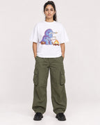 Mockup Boxy Heavyweight Tee White female full-body 47