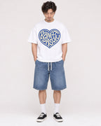 Mockup Boxy Heavyweight Tee White male full-body 03