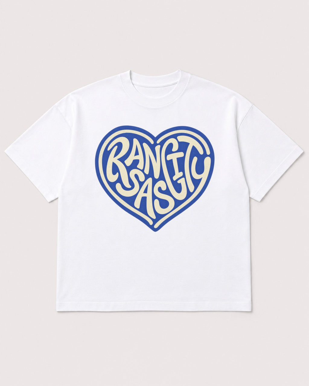 Mockup Boxy Heavyweight Tee White product