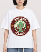 Mockup Boxy Heavyweight Tee White female close-up 11