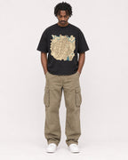Mockup Boxy Heavyweight Tee Black male full-body 04