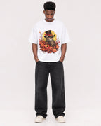 Mockup Boxy Heavyweight Tee White male full-body 15