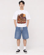Mockup Boxy Heavyweight Tee White male full-body 13