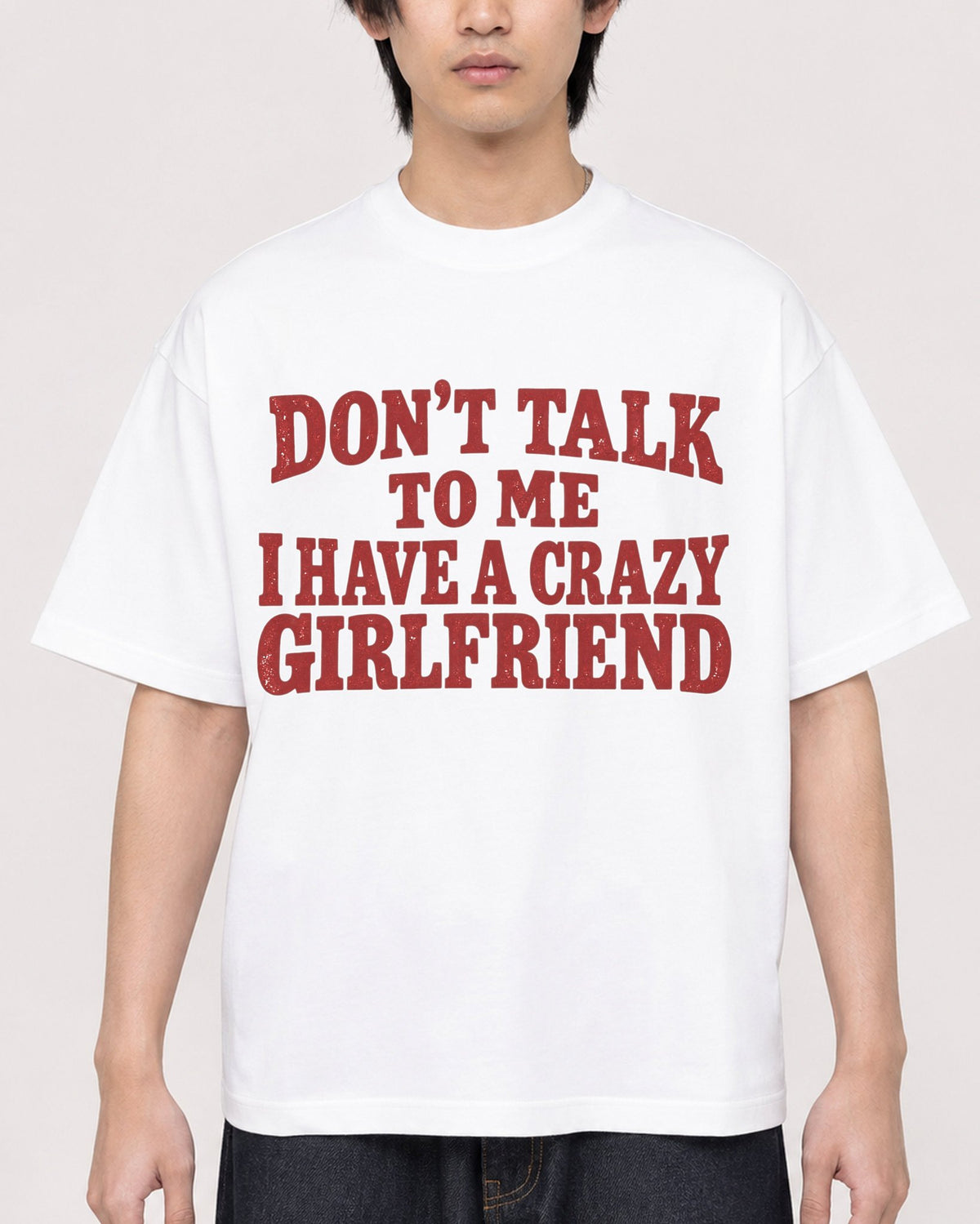 Mockup Boxy Heavyweight Tee White male close-up 11