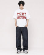Mockup Boxy Heavyweight Tee White male full-body 11