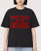 Mockup Boxy Heavyweight Tee Black female close-up 11