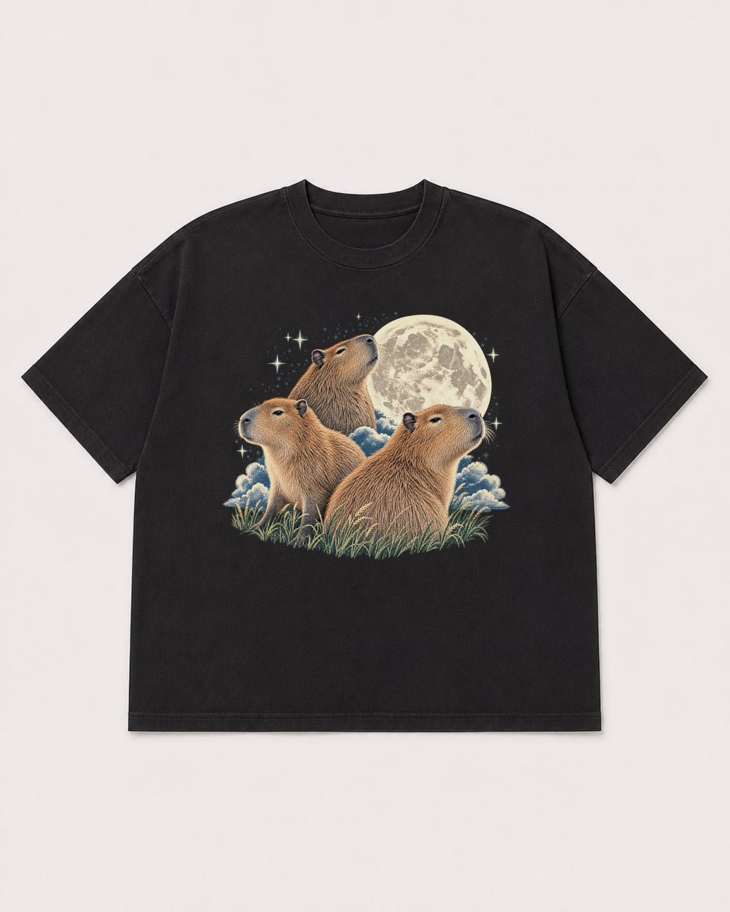 Mockup Boxy Heavyweight Tee Black product