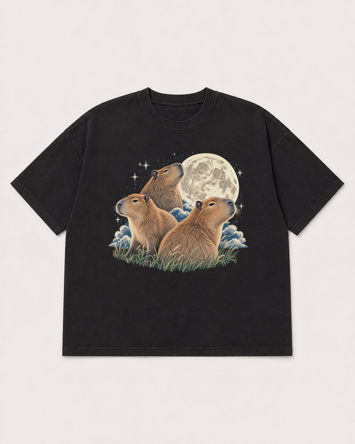 Mockup Boxy Heavyweight Tee Black product