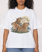 Mockup Boxy Heavyweight Tee White female close-up 05