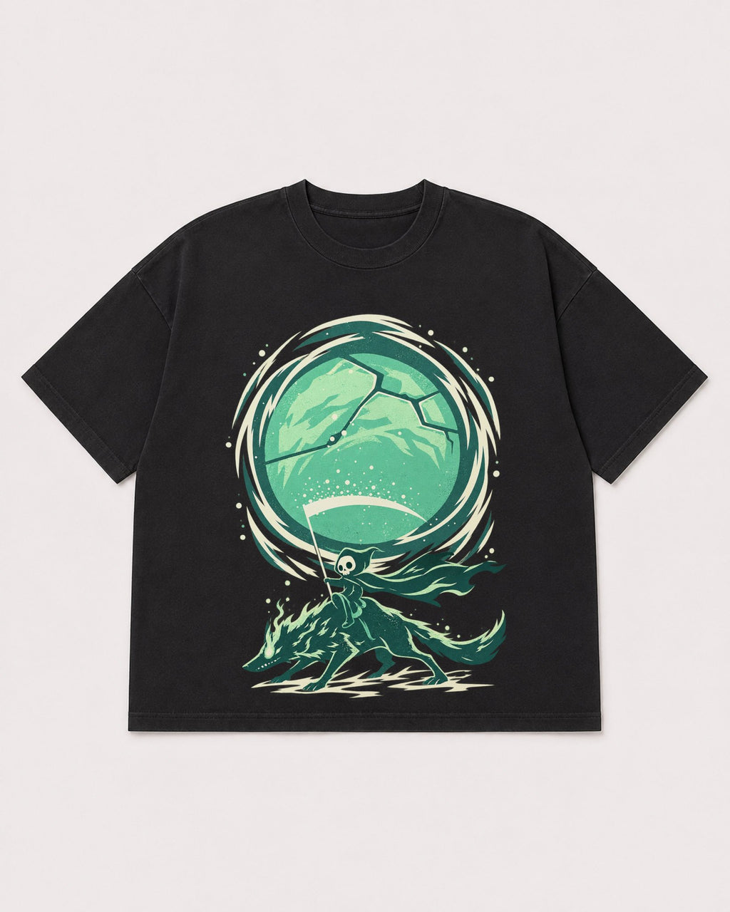 Mockup Boxy Heavyweight Tee Black product