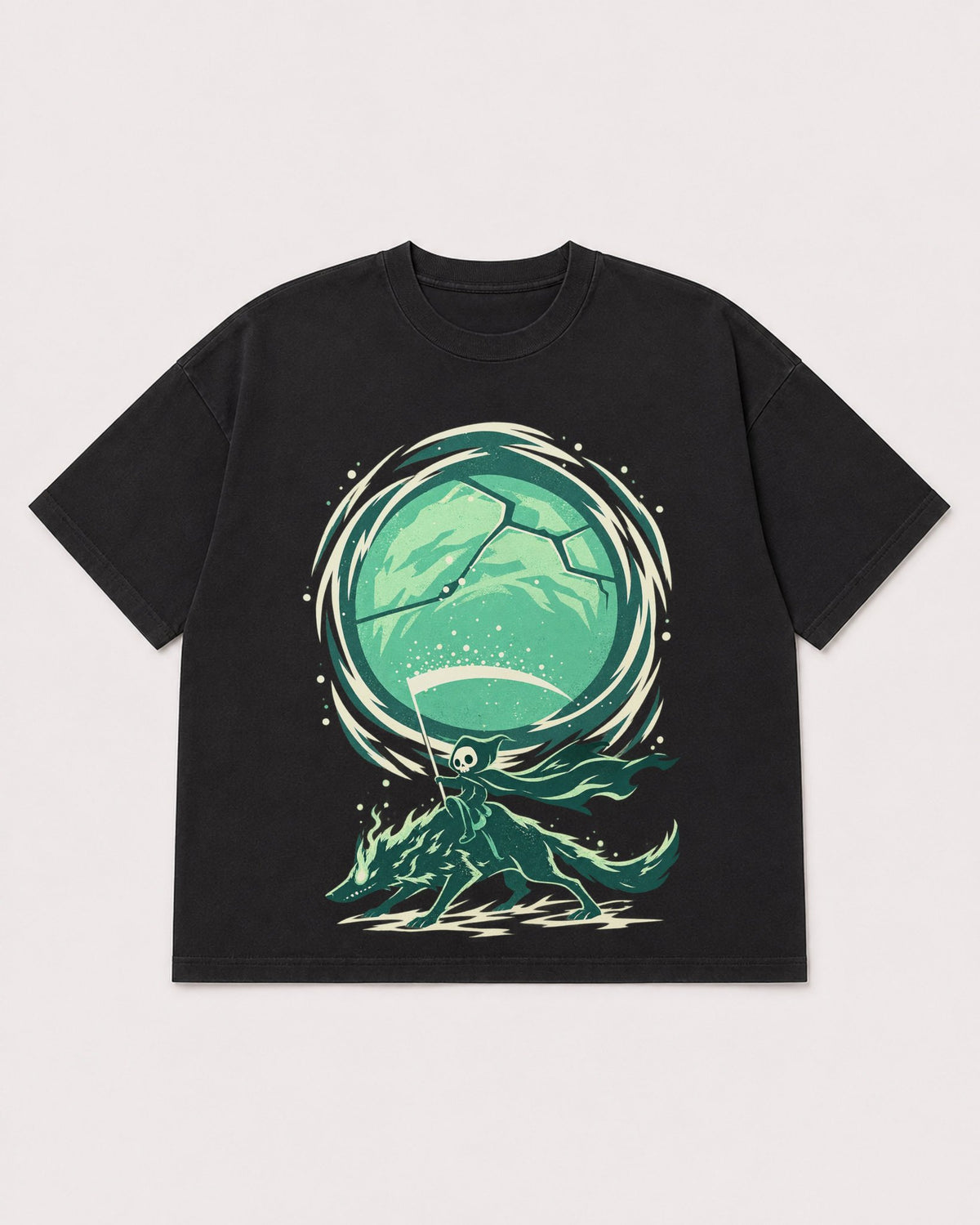 Mockup Boxy Heavyweight Tee Black product