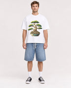 Mockup Boxy Heavyweight Tee White male full-body 08