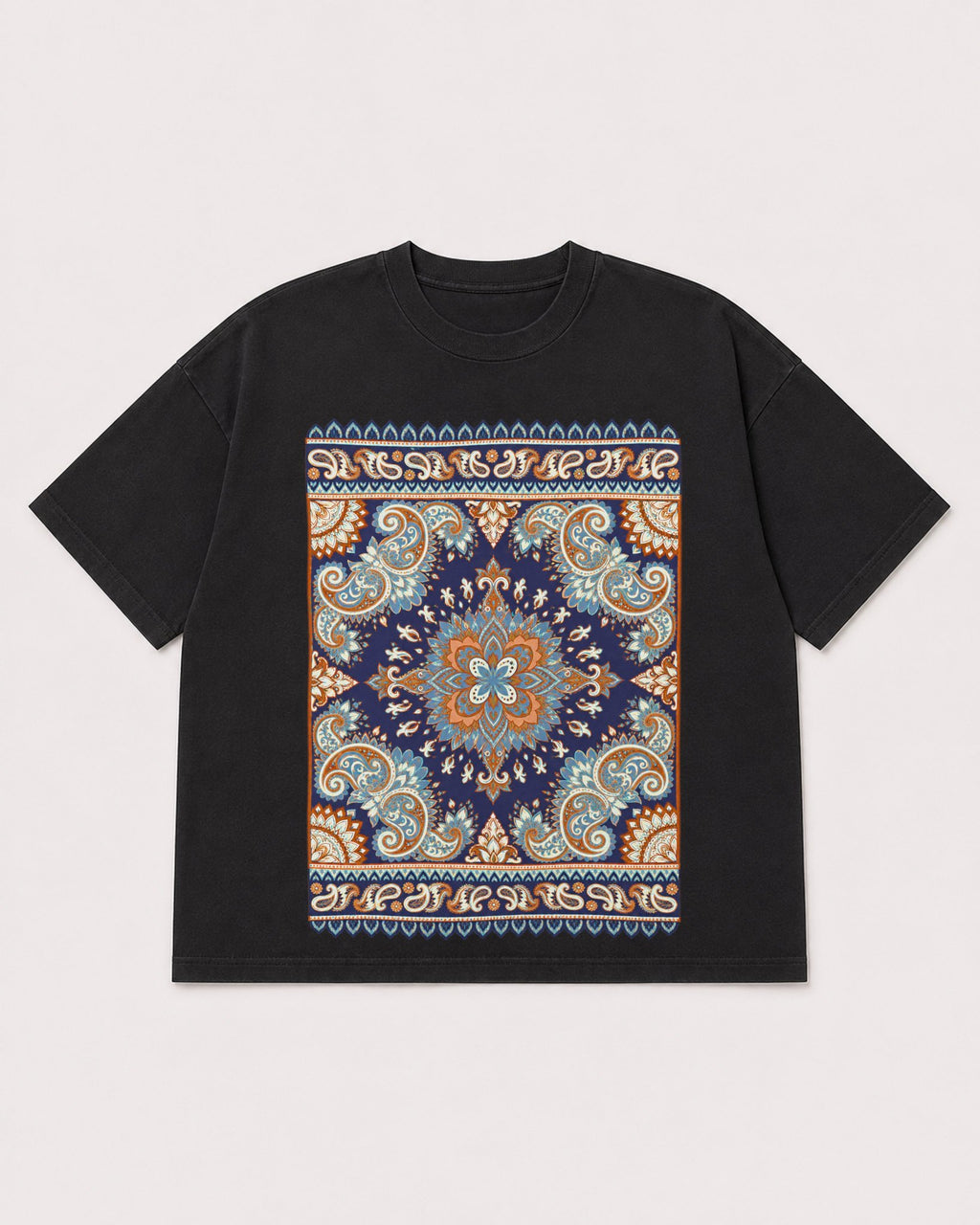 Mockup Boxy Heavyweight Tee Black product