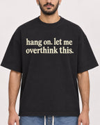 Mockup Boxy Heavyweight Tee Black male close-up 07
