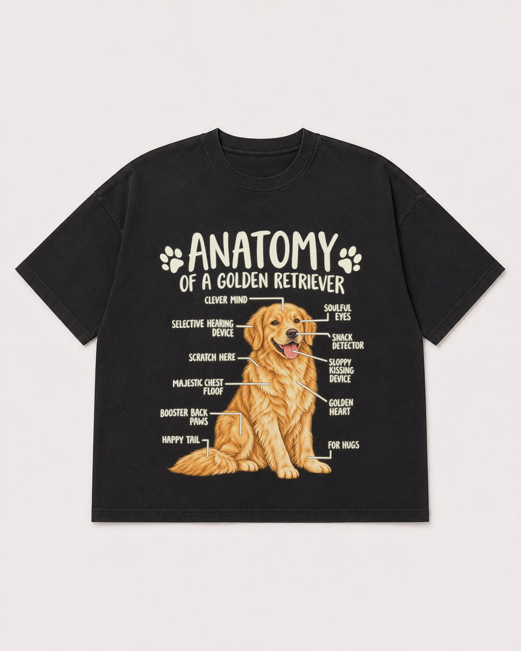 Mockup Boxy Heavyweight Tee Black product