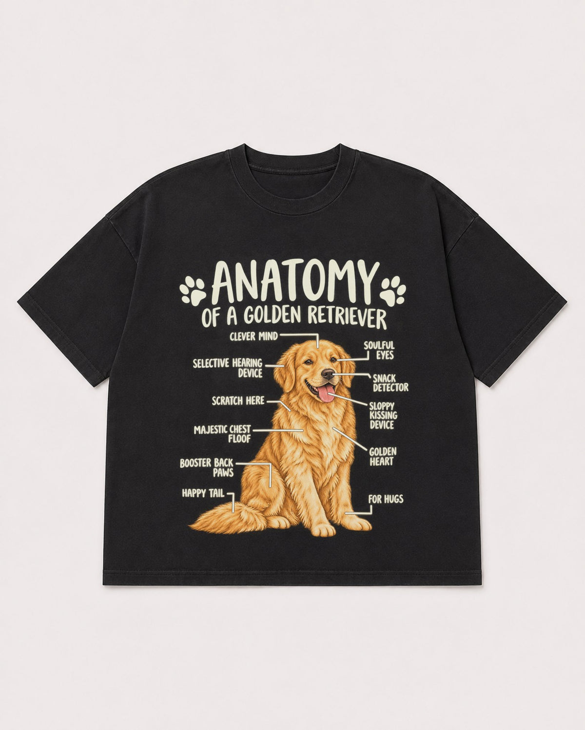 Mockup Boxy Heavyweight Tee Black product