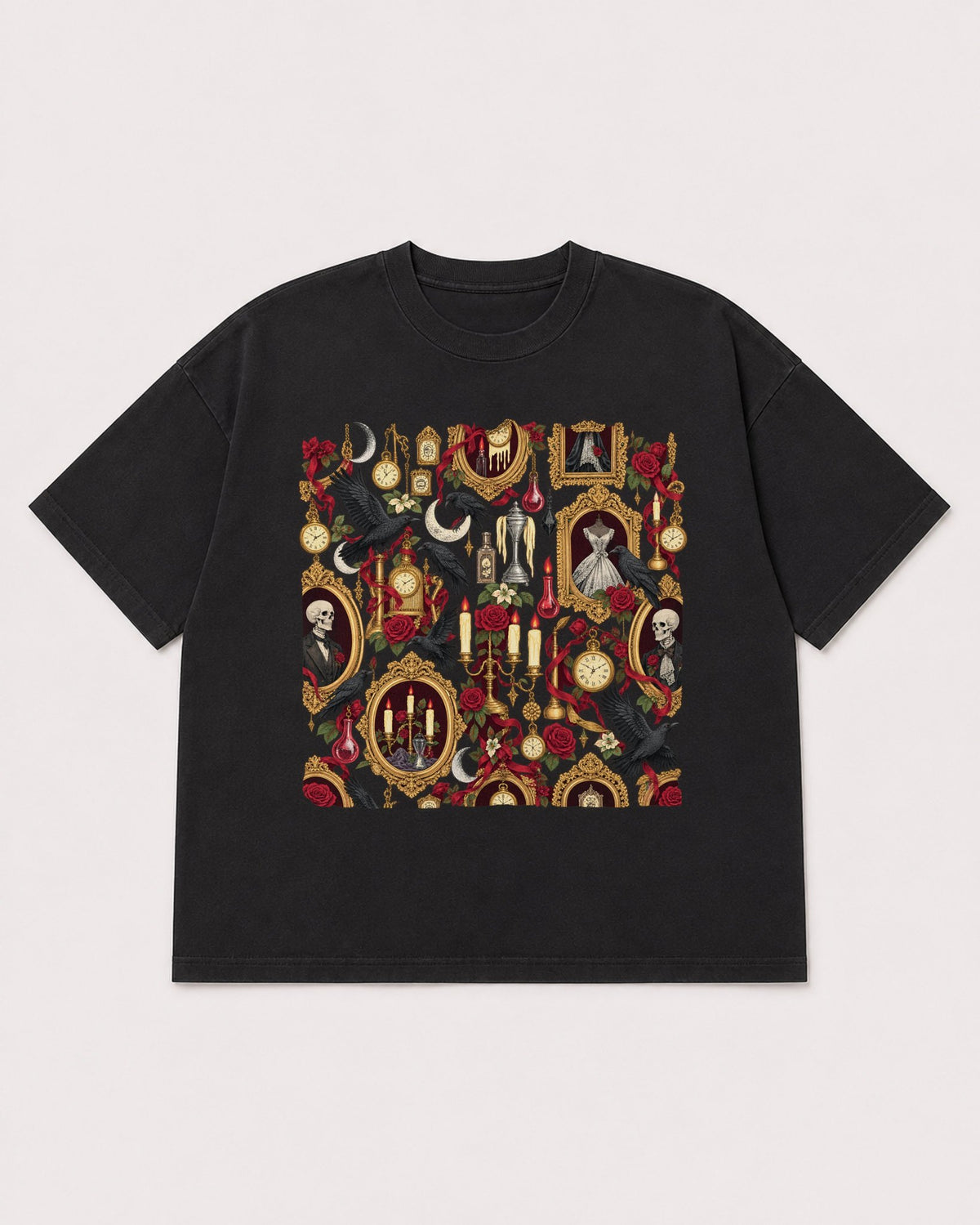 Mockup Boxy Heavyweight Tee Black product