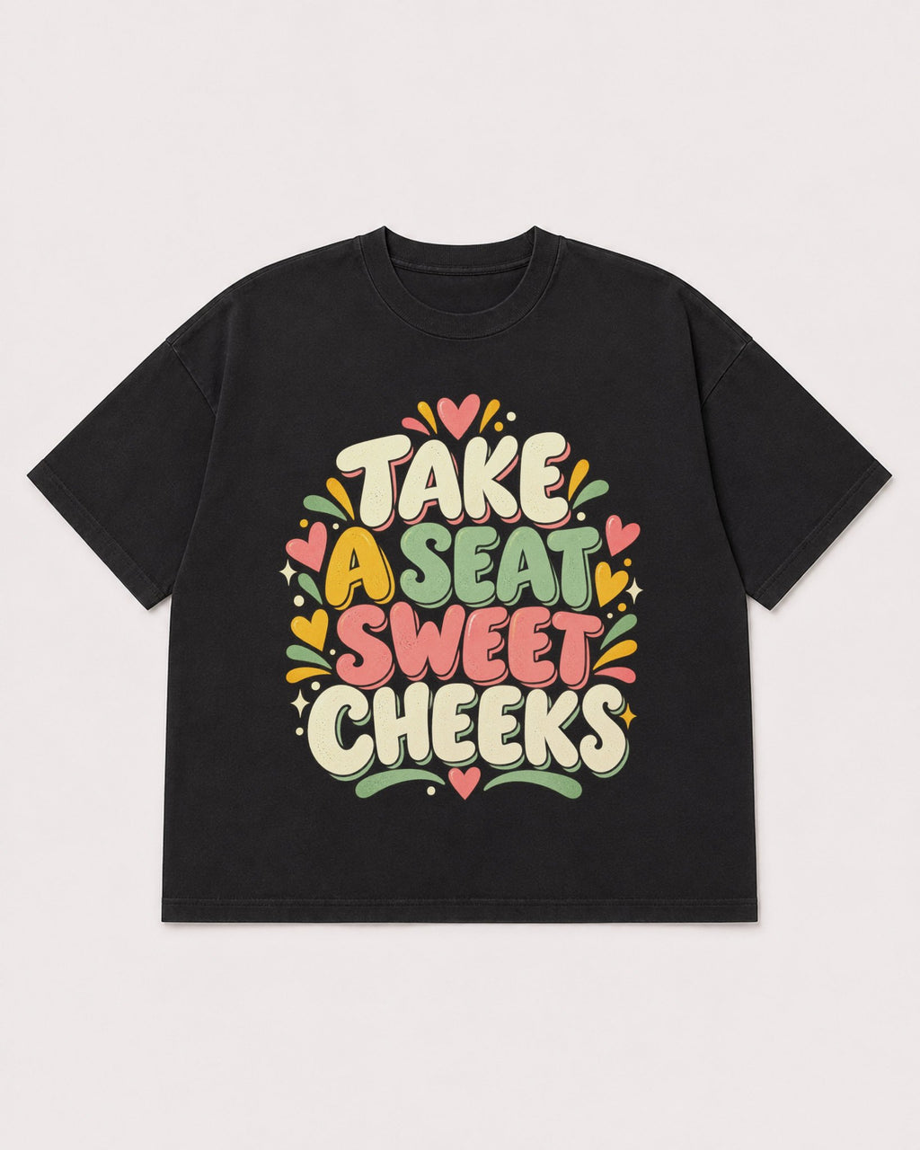 Mockup Boxy Heavyweight Tee Black product