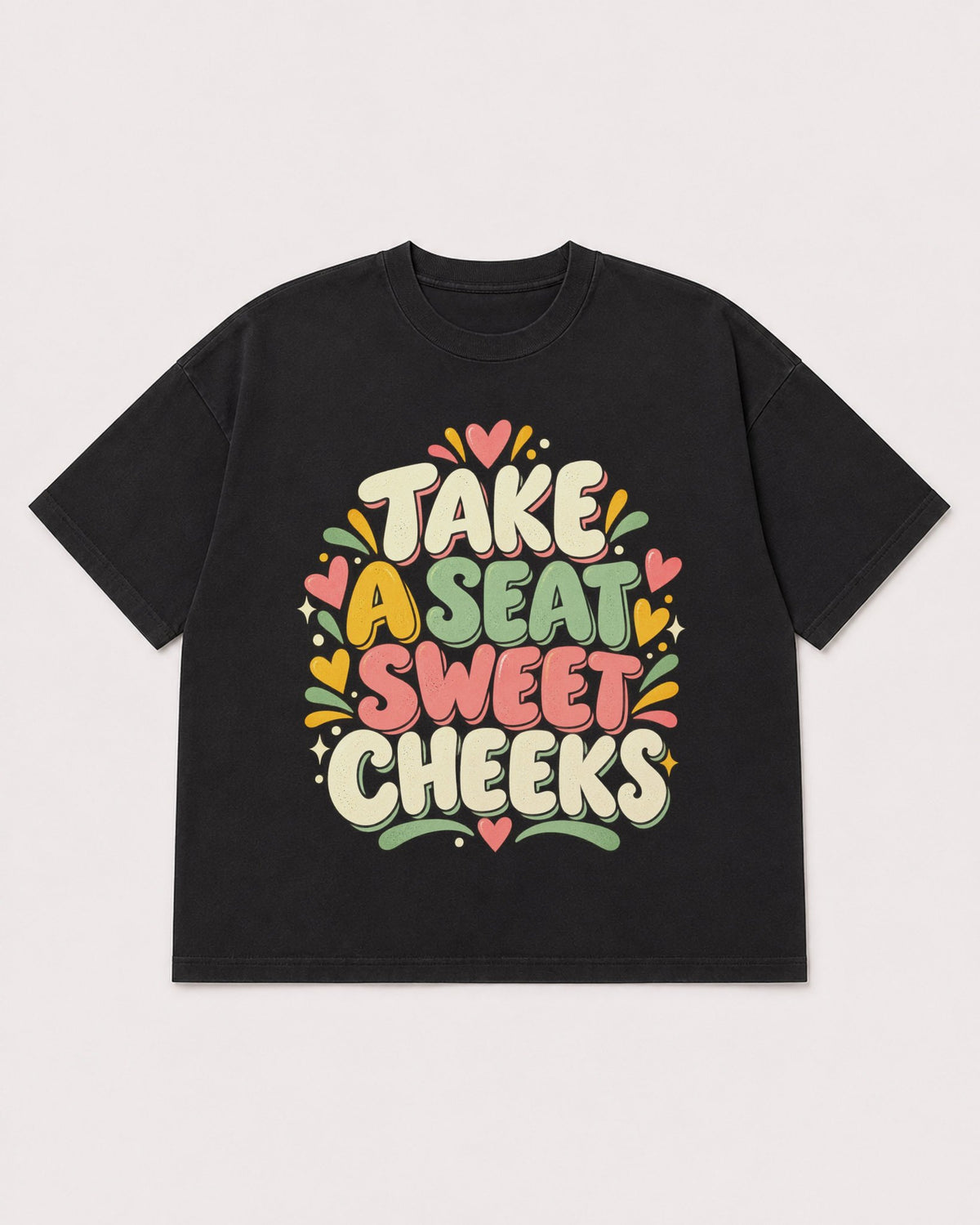 Mockup Boxy Heavyweight Tee Black product