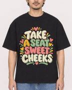 Mockup Boxy Heavyweight Tee Black male close-up 02