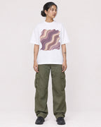 Mockup Boxy Heavyweight Tee White female full-body 12