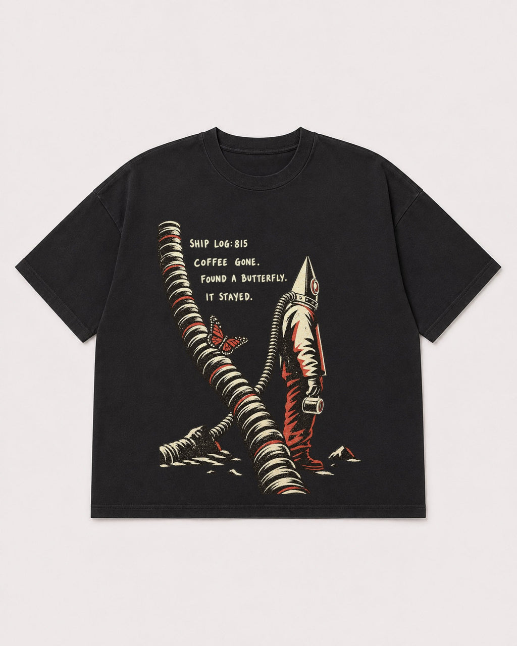Mockup Boxy Heavyweight Tee Black product