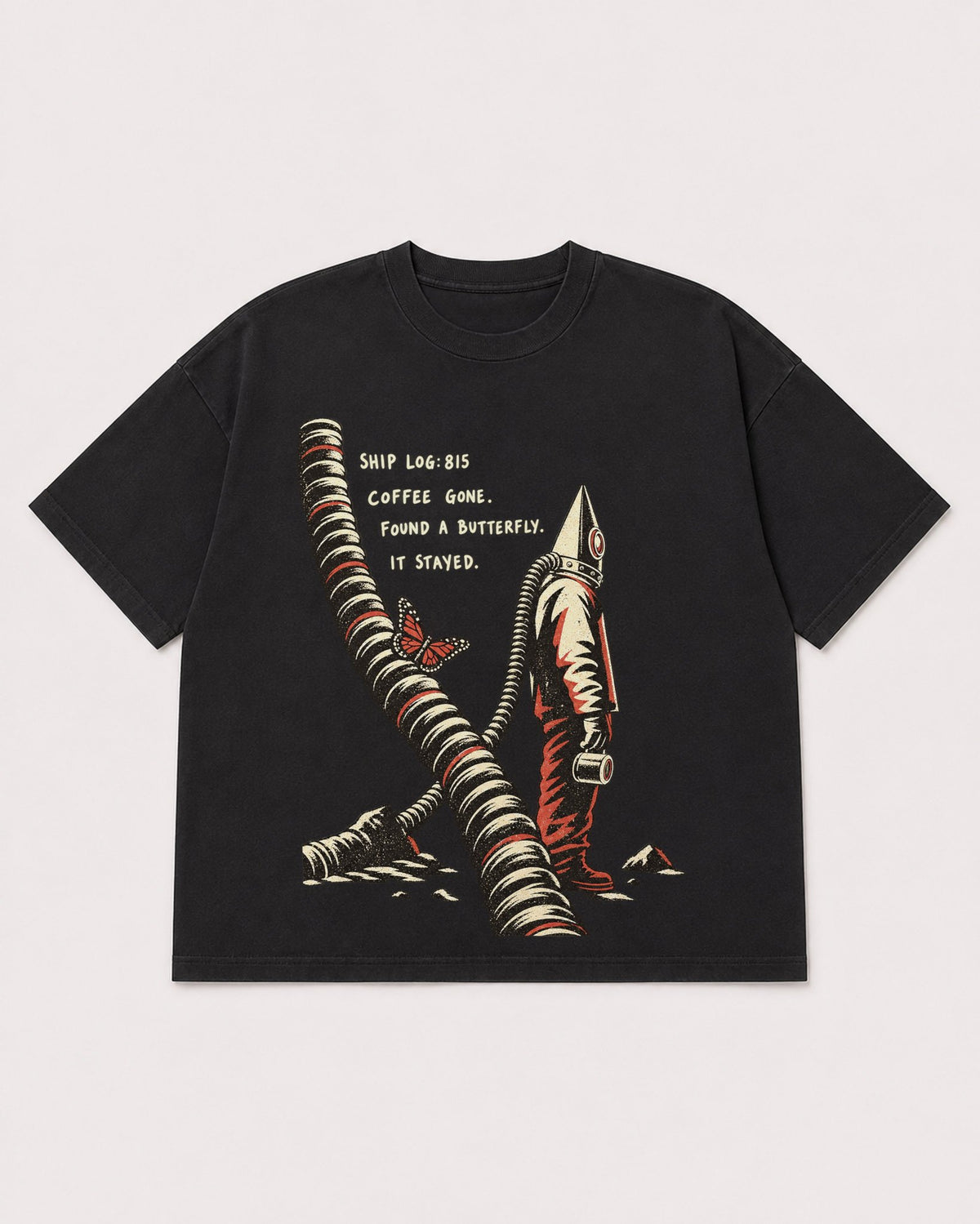 Mockup Boxy Heavyweight Tee Black product