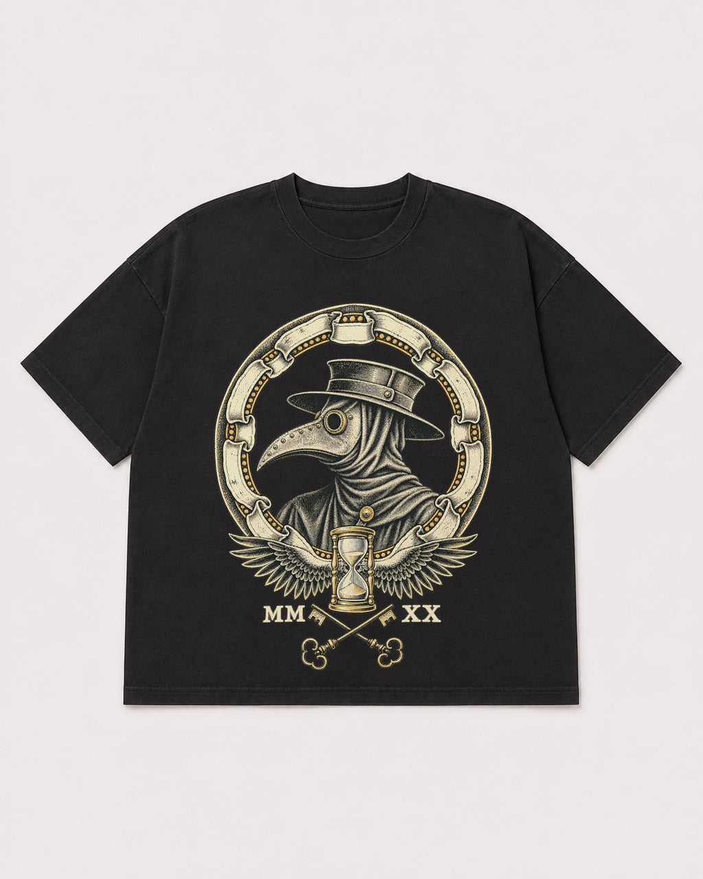 Mockup Boxy Heavyweight Tee Black product