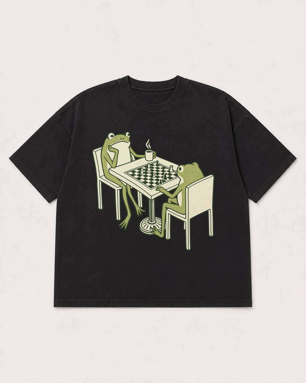 Mockup Boxy Heavyweight Tee Black product