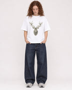 Mockup Boxy Heavyweight Tee White female full-body 09