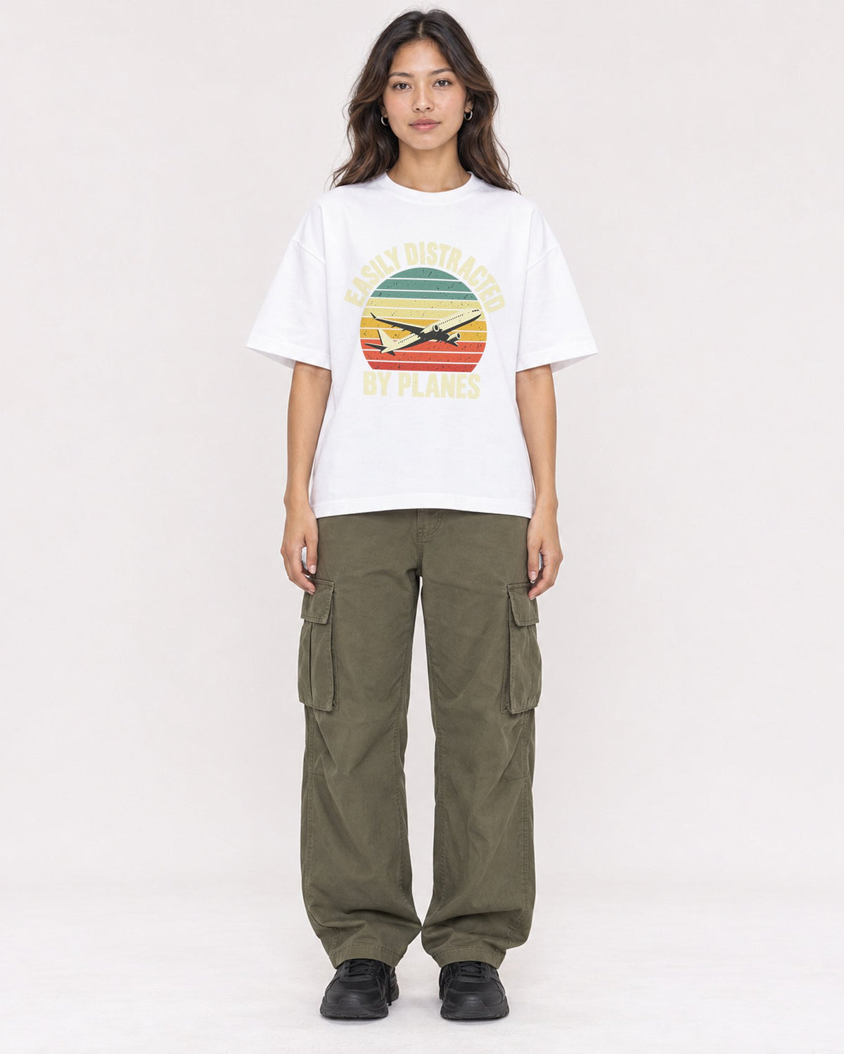 Mockup Boxy Heavyweight Tee White female full-body 02