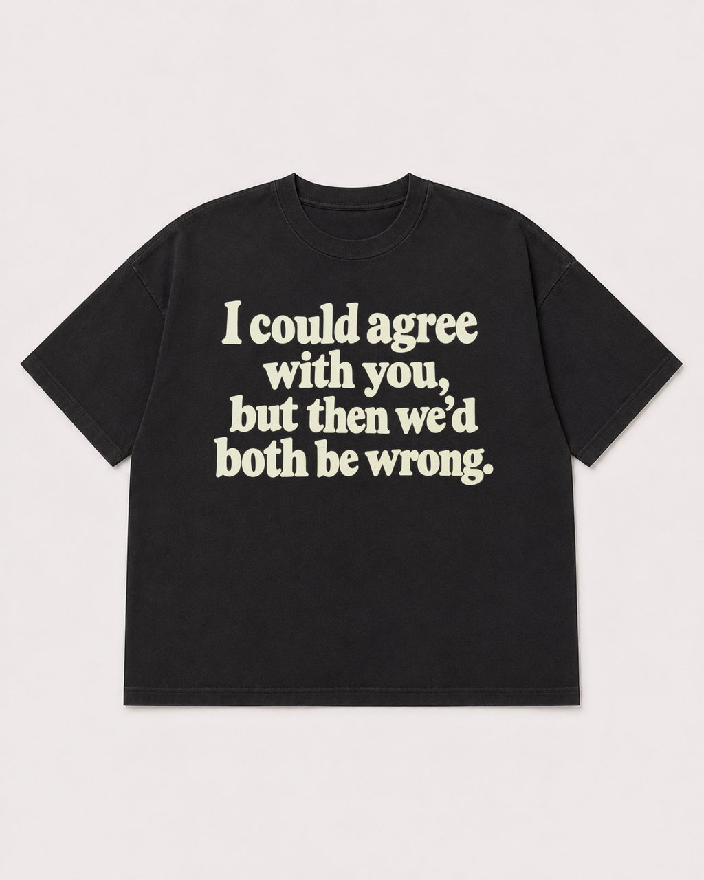 Mockup Boxy Heavyweight Tee Black product
