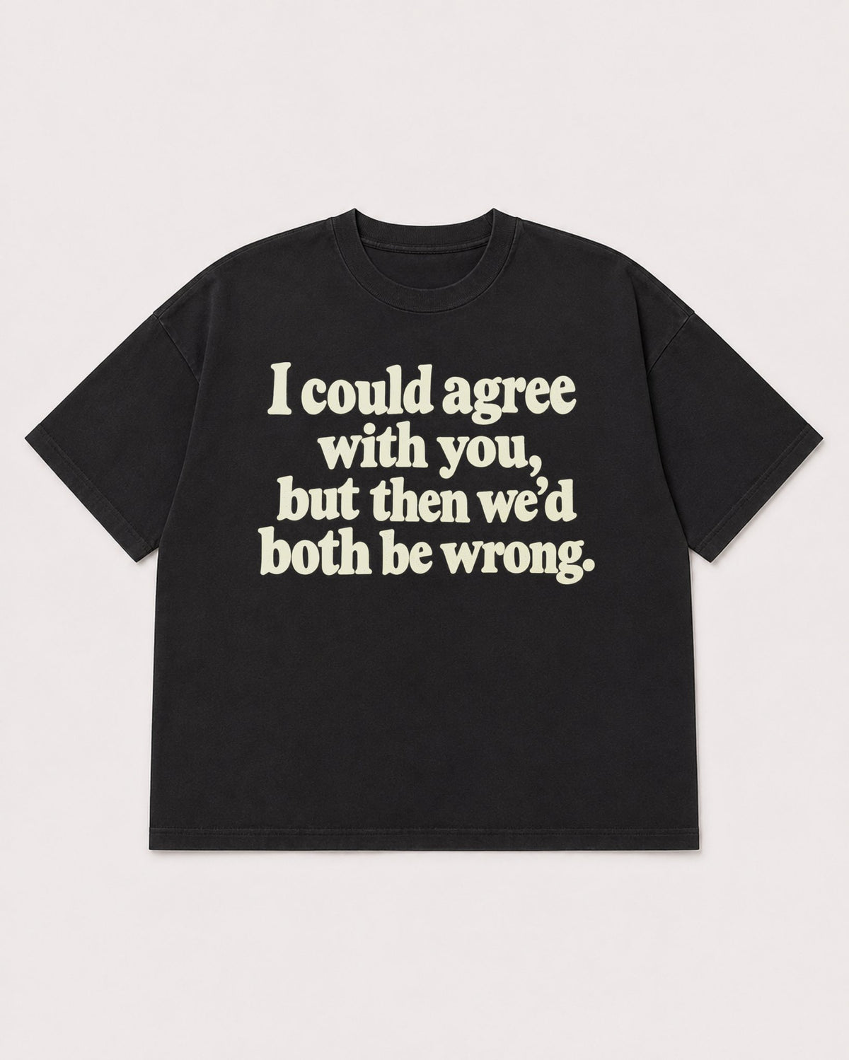 Mockup Boxy Heavyweight Tee Black product