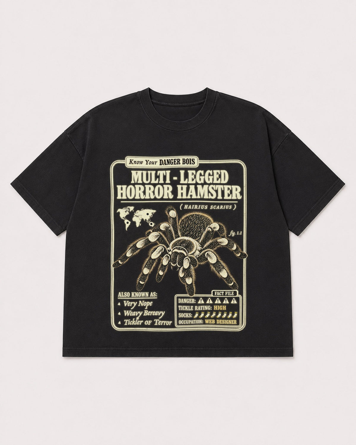 Mockup Boxy Heavyweight Tee Black product