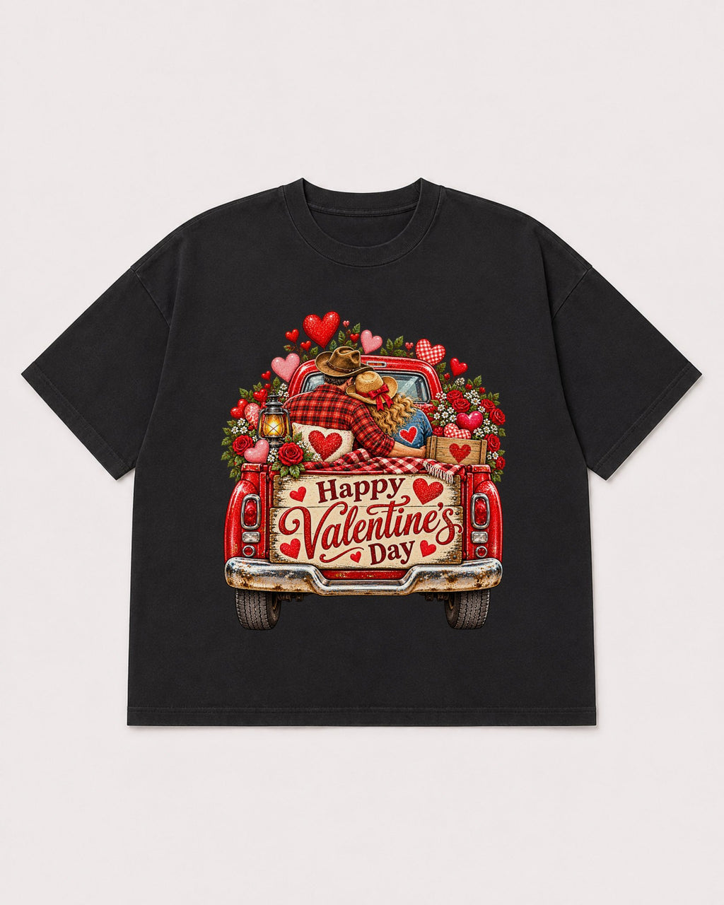 Mockup Boxy Heavyweight Tee Black product