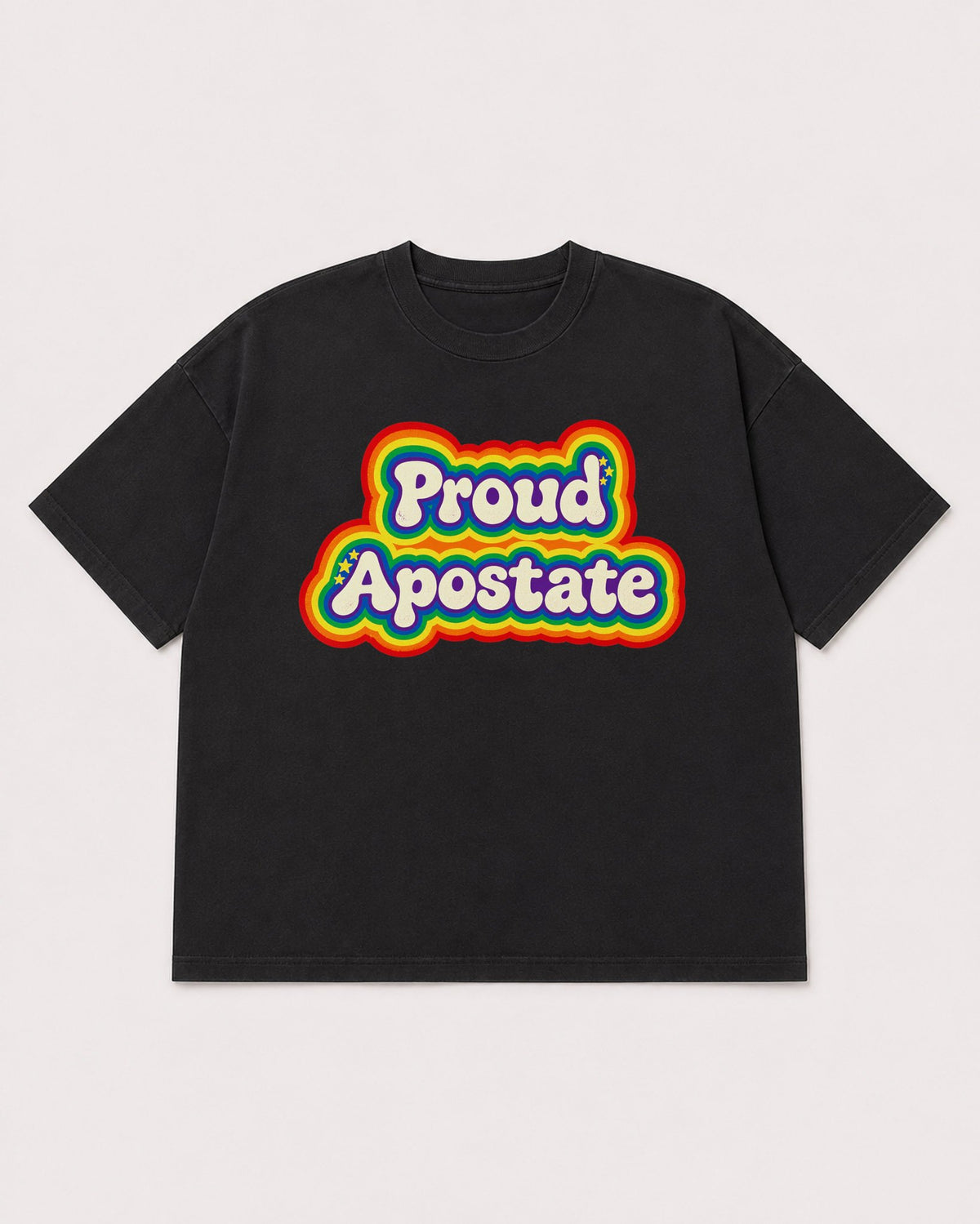 Mockup Boxy Heavyweight Tee Black product