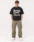 Mockup Boxy Heavyweight Tee Black male full-body 08