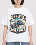 Mockup Boxy Heavyweight Tee White female close-up 11