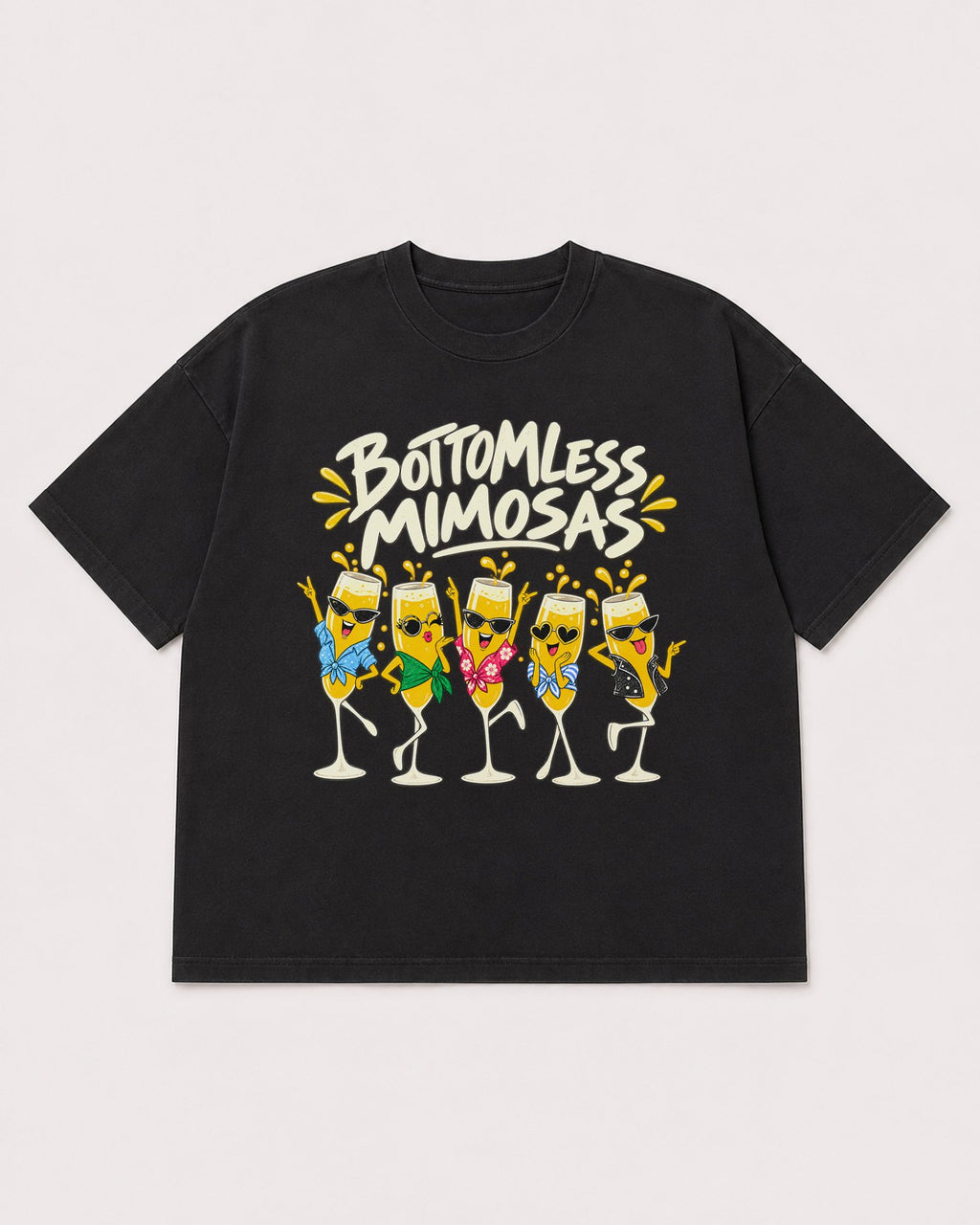 Mockup Boxy Heavyweight Tee Black product