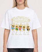 Mockup Boxy Heavyweight Tee White female close-up 08