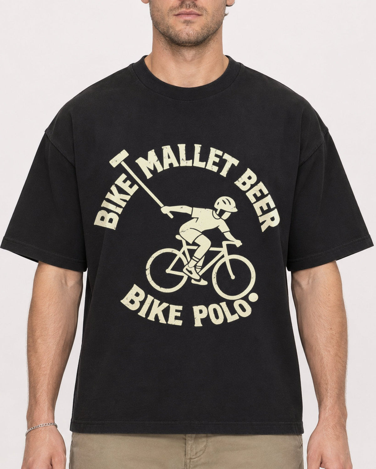 Mockup Boxy Heavyweight Tee Black male close-up 08