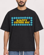 Mockup Boxy Heavyweight Tee Black male close-up 07