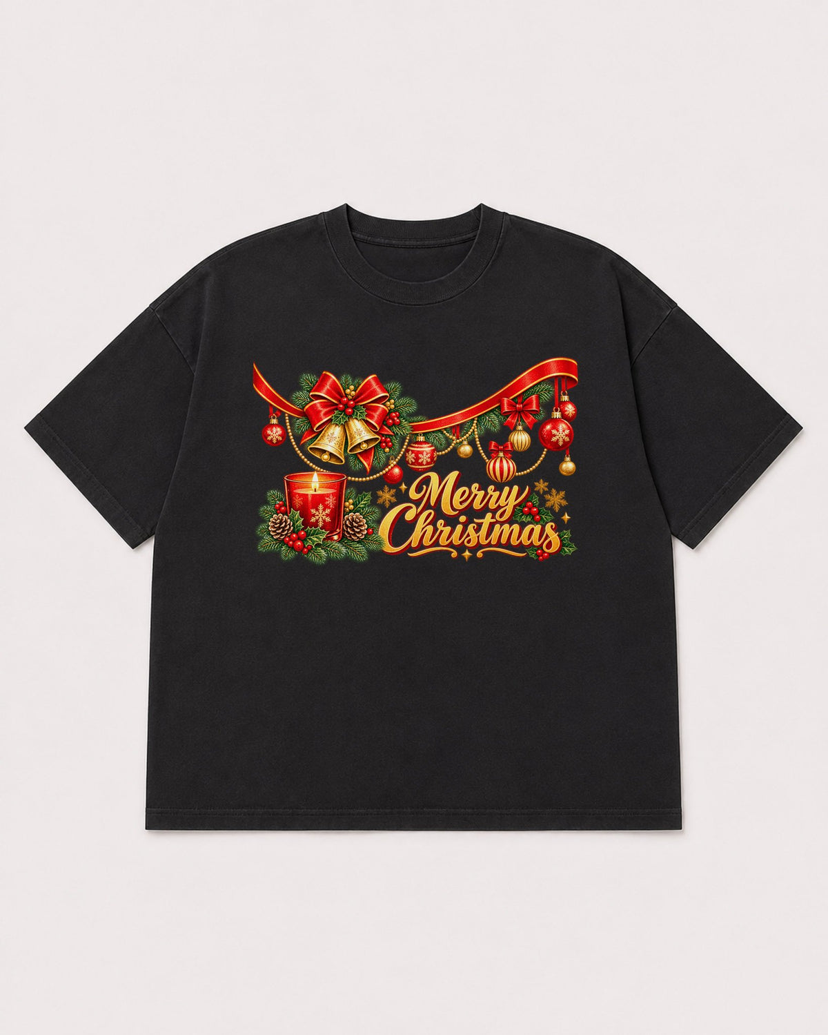 Mockup Boxy Heavyweight Tee Black product