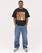 Mockup Boxy Heavyweight Tee Black male full-body 14